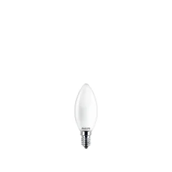 Led ^ Philips 2-PAK MAT LED PÆRE KERTE E14 4W