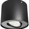 Spotlights ^ Philips PHASE PÅBYGNINGSSPOT SORT INTEGRERET LED 5W