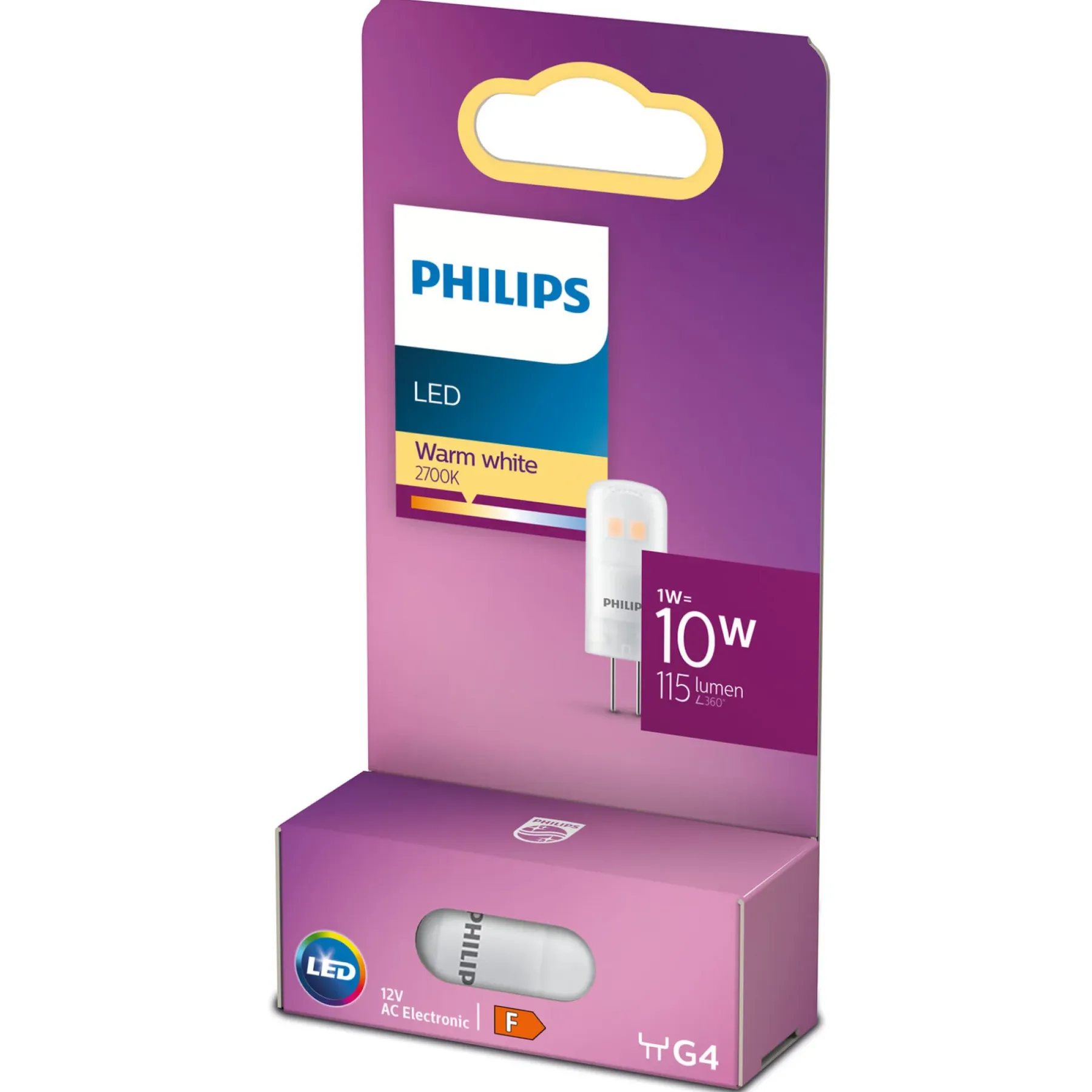 Led ^ Philips STIFT LED PÆRE STIFT G4 1W