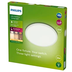 Plafonder ^ Philips SUPERSLIM PLAFOND 15W HVID 25 CM