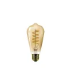 Dekorationspærer ^ Philips VINTAGE DÆMPBAR GULD DEKOPÆRE DRÅBEFORMET E27 4W