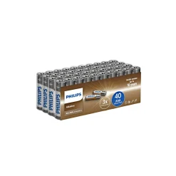 ALKALINE AAA BATTERI 40 STK/PAK>Philips New