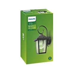 BUZZARD UDENDØRS VÆGLAMPE SORT 60W>Philips Sale