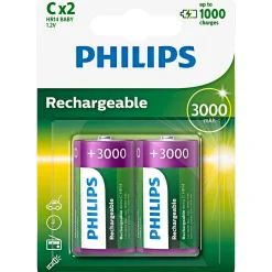 C GENOPLADELIGT BATTERI 2 STK/PAK>Philips Online
