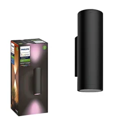 WCA APPEAR UDENDØRS VÆGLAMPE 16W SORT>Philips Hue