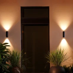 WCA APPEAR UDENDØRS VÆGLAMPE 16W SORT>Philips Hue