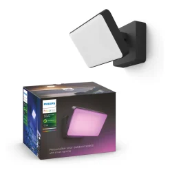 WCA DISCOVER UDENDØRS VÆGLAMPE 31W SORT>Philips Hue Best