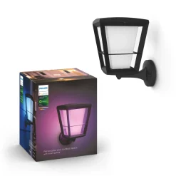 WCA ECONIC UDENDØRS VÆGLAMPE 15W SORT>Philips Hue Online