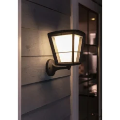 WCA ECONIC UDENDØRS VÆGLAMPE 15W SORT>Philips Hue Online