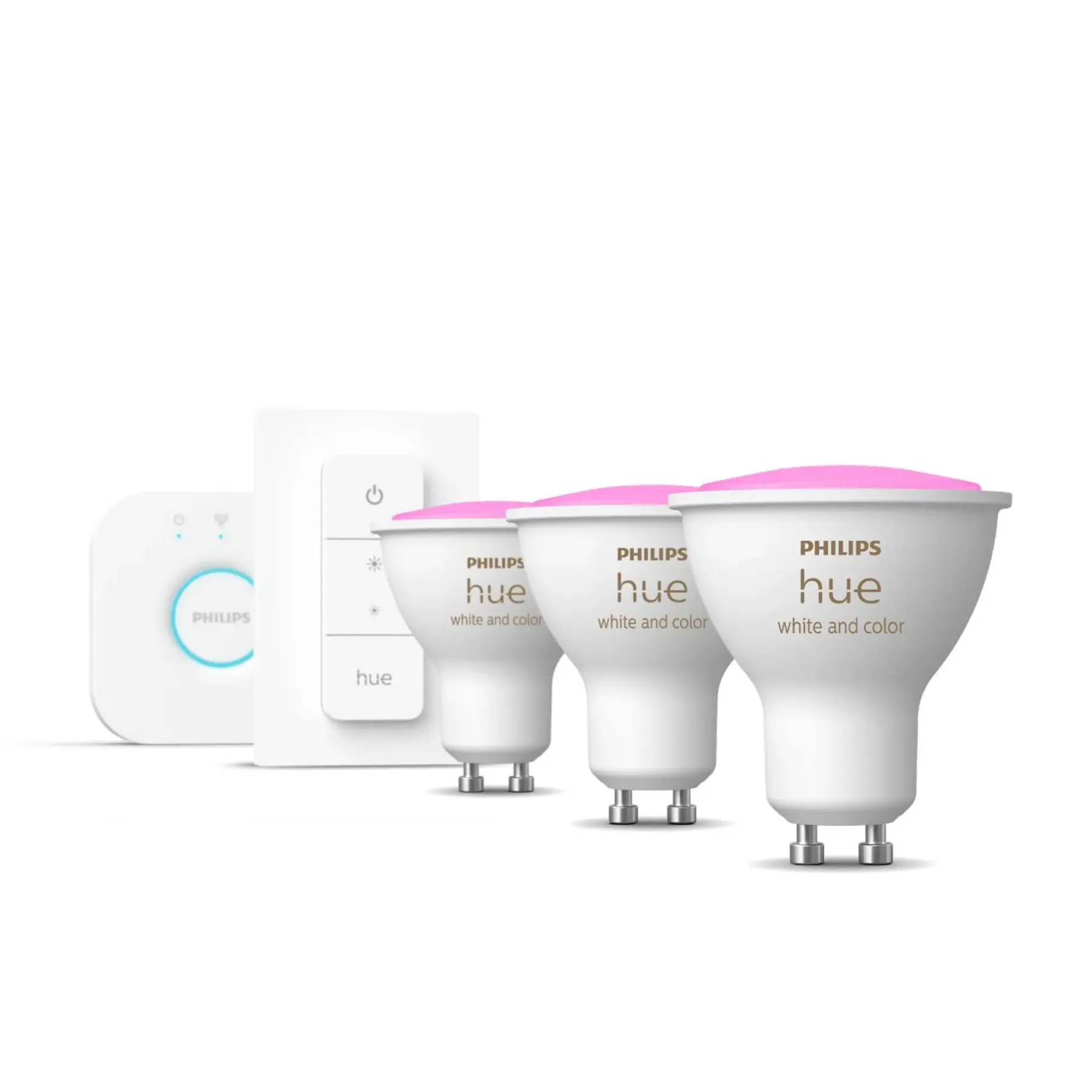WCA 3 X GU10, BRIDGE & DIM. SWITCH STARTSÆT>Philips Hue Sale