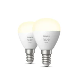 W 2-PAK SMART LED PÆRE E14 KRONE 6W>Philips Hue Best