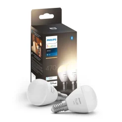 W 2-PAK SMART LED PÆRE E14 KRONE 6W>Philips Hue Best
