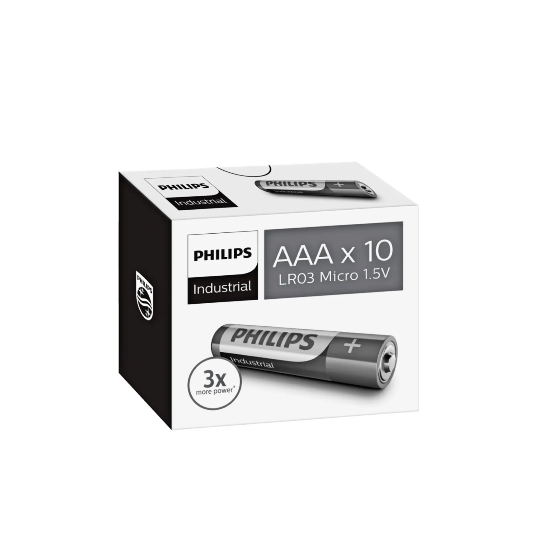 INDUSTRIAL ALKALINE AAA BATTERI 10 STK/PAK>Philips Clearance