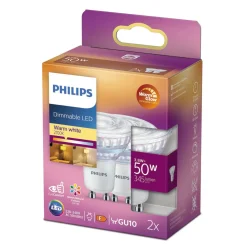 LED PÆRE SPOT GU10 4W>Philips Outlet