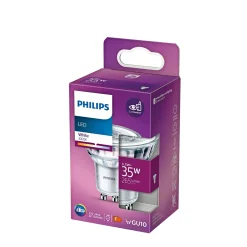 LED PÆRE SPOT GU10 4W>Philips Best