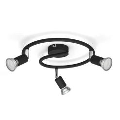 LIMBALI 3- SPOTLAMPE SORT GU10 50W>Philips