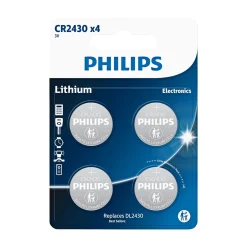 LITIUM CR2430 KNAPCELLE BATTERI 4 STK/PK>Philips