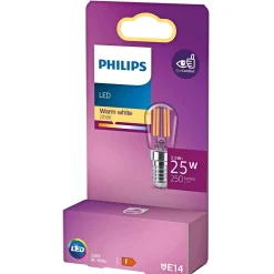T25S LED PÆRE KERTE E14 3W>Philips Hot