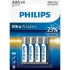 ULTRA ALKALINE AAA BATTERI 4 STK/PK>Philips Hot