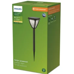 Bedlamper & Havelamper ^ Philips VAPORA SOLCELLE BEDLAMPE SORT 28,4 CM
