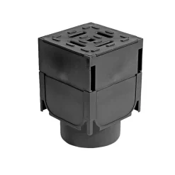 Kloak & Brøndgods ^ Plastmo HEXALINE TOPDRÆN HJØRNE AFLØBSSYSTEM 12,6 X 19,5 X 12,6 CM