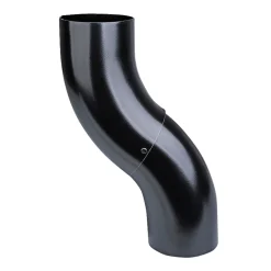 Tagrender ^ Plastmo SORT STÅL SORT 75 MM NEDFØRSEL