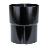 SORT STÅL SORT 75 MM RØRSAMLEMUFFE>Plastmo New