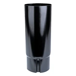 Tagrender ^ Plastmo SORT STÅL SORT 75 MM SOKKELKNÆ