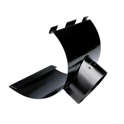 Tagrender ^ Plastmo SORT STÅL SORT NR. 12 / 90 MM TUDSTYKKE