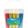 Havespil ^ Play>it FARVEKRIDT - 20 STK. - 5 FARVER FARVEKRIDT