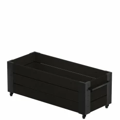 Højbede & Plantekasser ^ Plus BLOMSTERKASSE SORT 45 X 50 X 120 CM