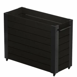 Højbede & Plantekasser ^ Plus BLOMSTERKASSE SORT 95 X 50 X 120 CM