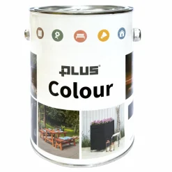 Dækkende ^ Plus COLOUR TRÆBESKYTTELSE DÆKKENDE 2 1/2 HVID