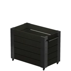 Højbede & Plantekasser ^ Plus CUBIC BLOMSTERKASSE SORT 70 X 50 X 87 CM