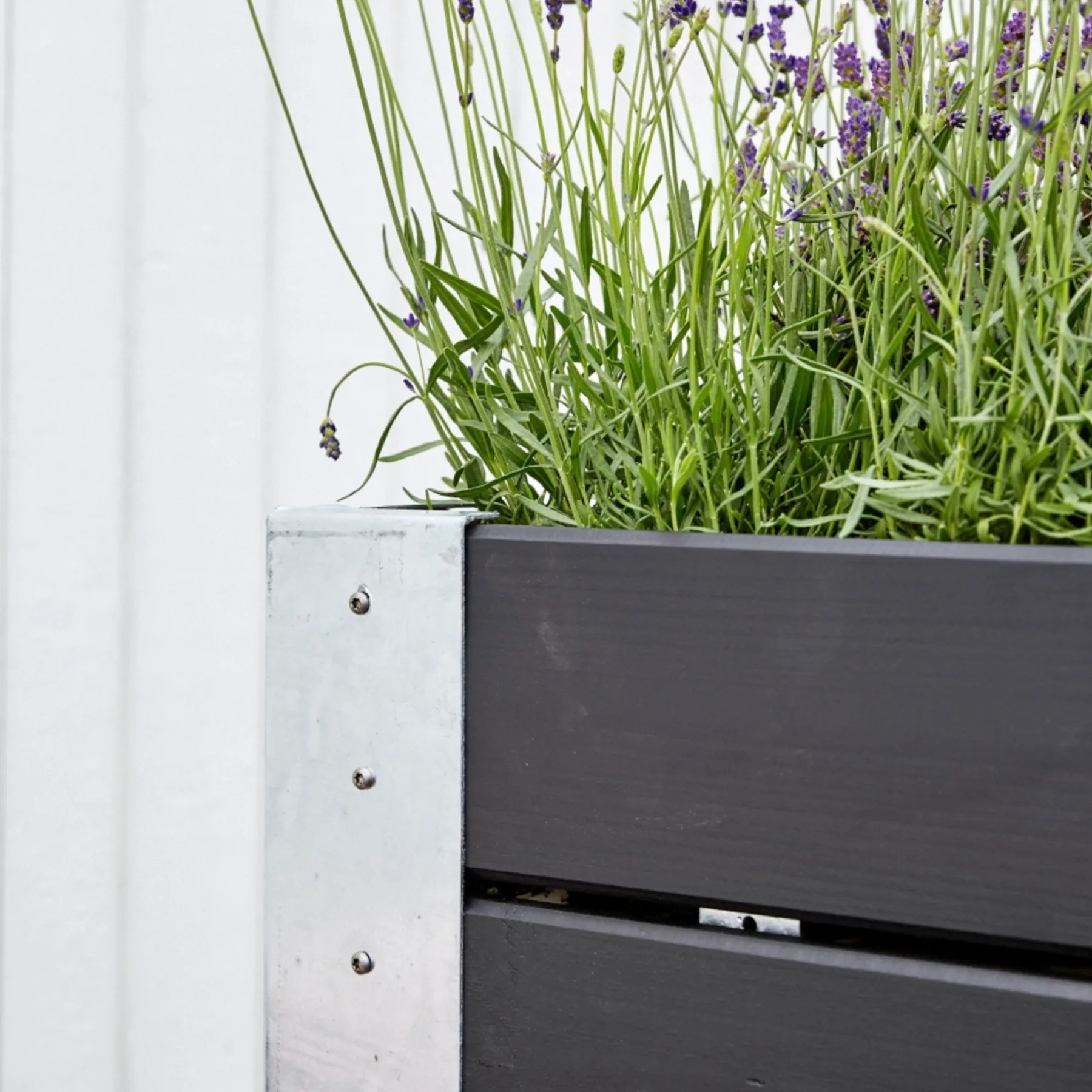 Højbede & Plantekasser ^ Plus CUBIC BLOMSTERKASSE SORT 50 X 90 X 120 CM