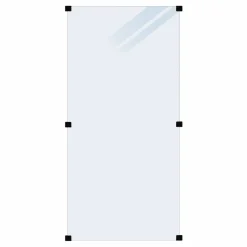 Glashegn ^ Plus GLASHEGN HÆRDET FROSTED 90 X 180 X 0.60 CM