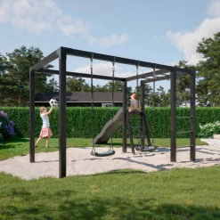 Udendørs Træning ^ Plus GYNGESTATIV 208 X 198 X 340 CM SORT
