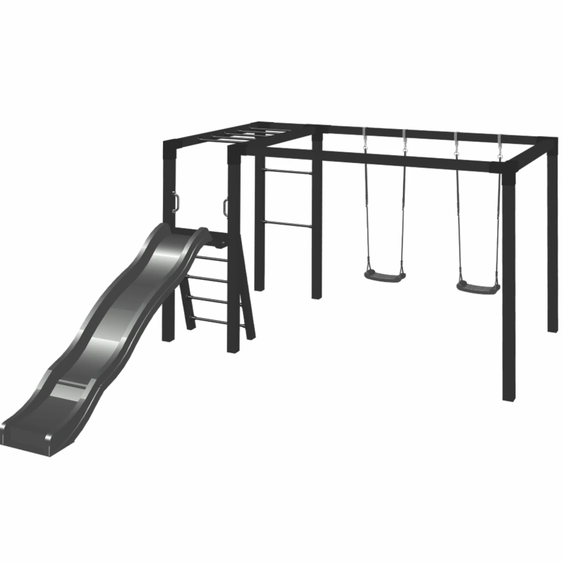 Udendørs Træning ^ Plus GYNGESTATIV 208 X 198 X 340 CM SORT