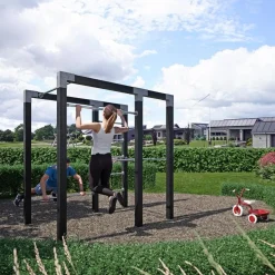 Udendørs Træning ^ Plus OUTDOOR FITNESSSTATIV 220 X 138 X 210 CM SORT