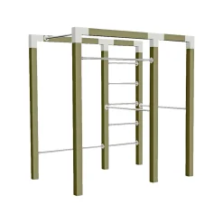 Udendørs Træning ^ Plus OUTDOOR FITNESSSTATIV 220 X 138 X 210 CM NATUR