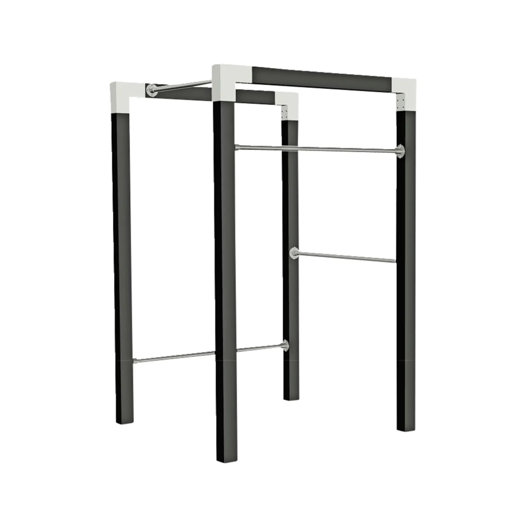 Udendørs Træning ^ Plus OUTDOOR FITNESSSTATIV 220 X 138 X 138 CM SORT