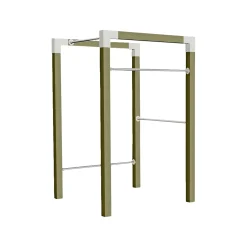 Udendørs Træning ^ Plus OUTDOOR FITNESSSTATIV 220 X 138 X 138 CM NATUR