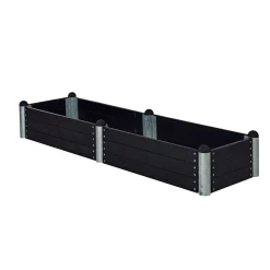 Højbede & Plantekasser ^ Plus PIPE 10A HØJBED SORT 36 X 80 X 280 CM