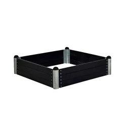 Højbede & Plantekasser ^ Plus PIPE 16A HØJBED SORT 36 X 140 X 140 CM