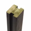 Stolper & Pæle ^ Plus PROFILSTOLPE M/2 SPOR TRYKIMP. GRUNDMALET SORT 9 X 9 X 268 CM