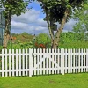Træhegn ^ Plus SKAGEN STAKITHEGN FUNGICIDBEHANDLET & GRUNDMALET 2 GANGE HVID 150 X 80 CM