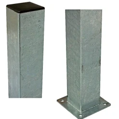 Stolper & Pæle ^ Plus STÅLSTOLPE VARMGALVANISERET STÅL 8 X 8 X 132 CM