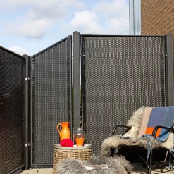 Hegn Nemt Vedligehold ^ Plus TREND SKRÅELEMENT KUNSTOFHEGN POLYRATTAN 55 X 170 CM