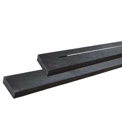 ALPHA L177 CM M/2 RYGLÆN BORDBÆNKESÆT SORT>Plus Hot
