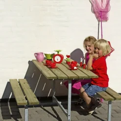 BASIC BØRNE BORDBÆNKESÆT NATUR>Plus Outlet